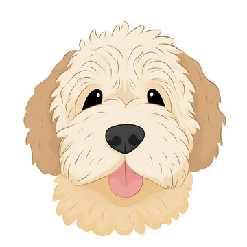 Blonde Goldendoodle SVG Cut file by Creative Fabrica Crafts - Clip