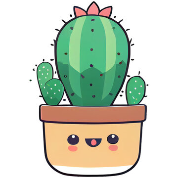 Cactus clipart set - vector Stock Vector by ©Sunniwa 435704674