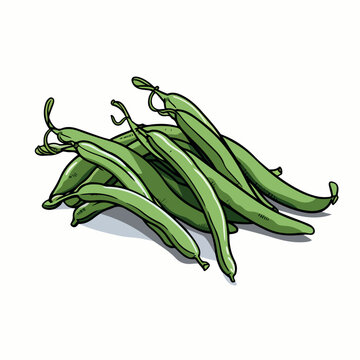 Green Beans Picture for Classroom / Therapy Use - Great Green - Clip ...