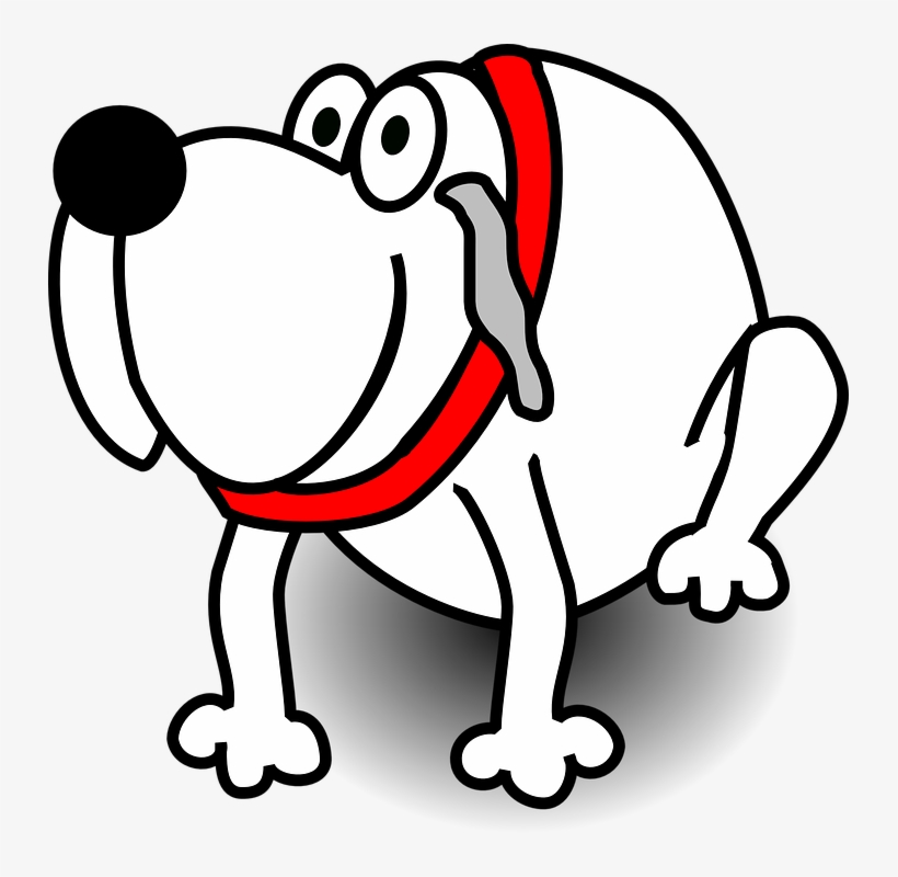 white dog clipart