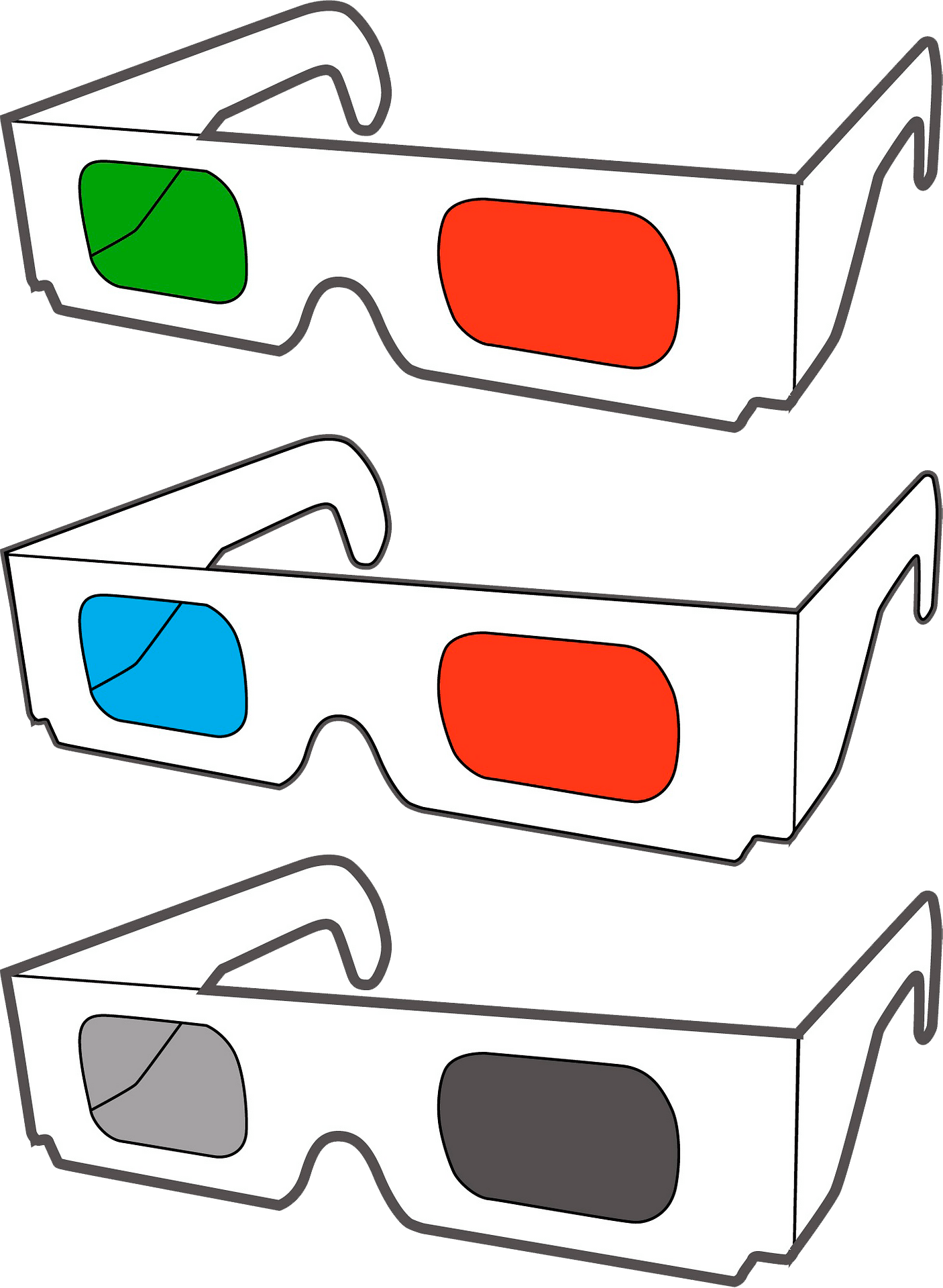 3d Movie Glasses Royalty Free Svg Cliparts Vectors And Stock Clip Art Library
