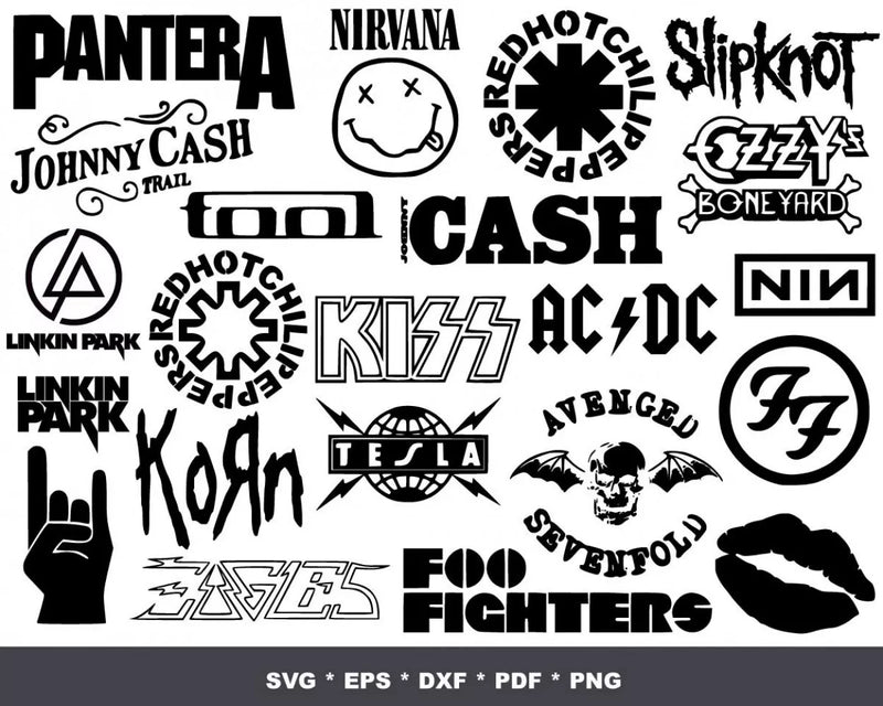 kiss band clipart