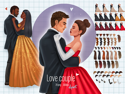 Young Couple Boyfriend And Girlfriend Smiiling And Walking Cartoon 