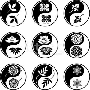 yin yang clipart