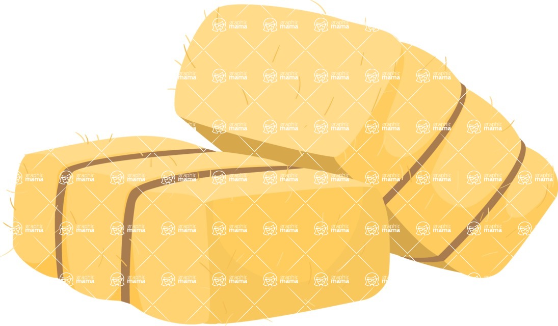 hay bales clipart