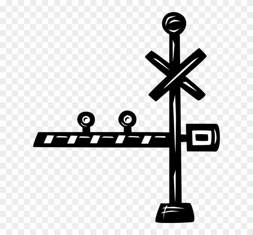 railroad crossing gates clipart