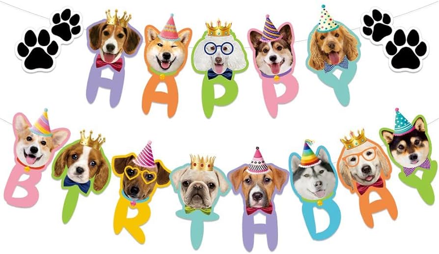 Group Dogs Party Hats Stock Illustrations, Cliparts and Royalty Clip