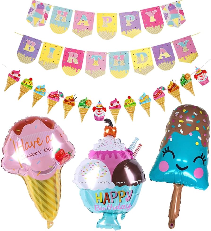 Ice Cream Party SVG (Clipart) Graphic by auauaek4 · Creative Fabrica ...