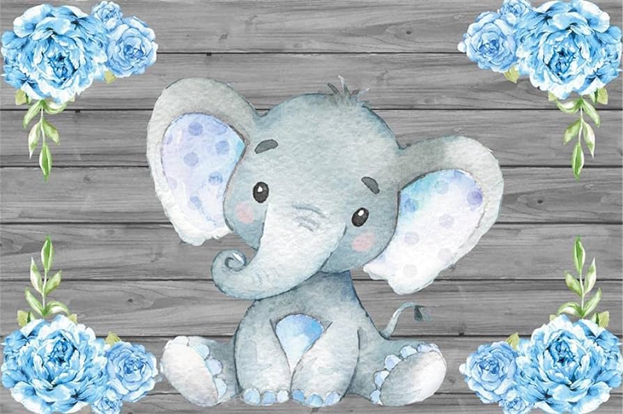 Watercolor Elephant Boy Bundle Clip Art PNG Baby Boy - Etsy - Clip Art ...