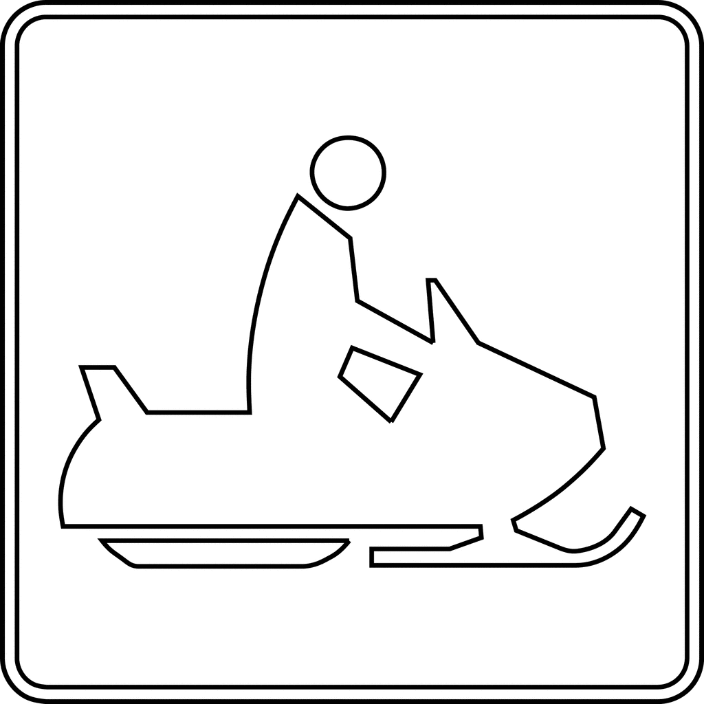 snowmobiles clipart