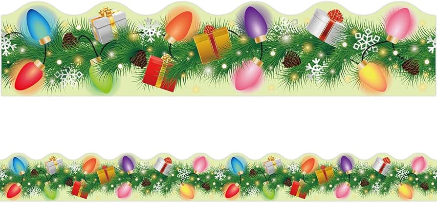 christmas lights border clipart