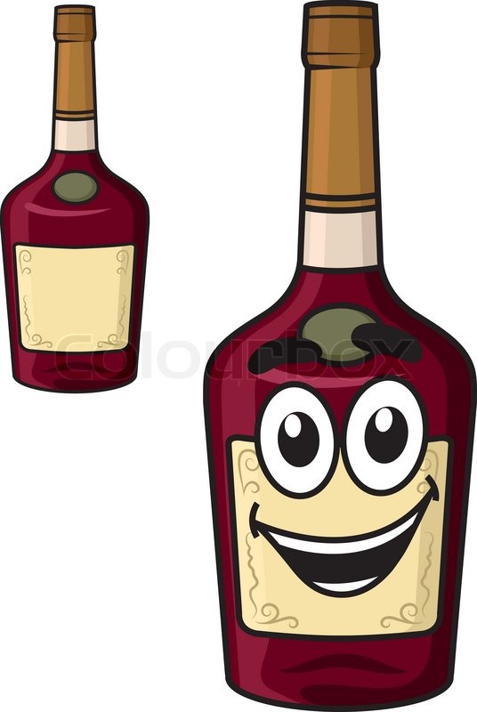 alcohol bottle clipart