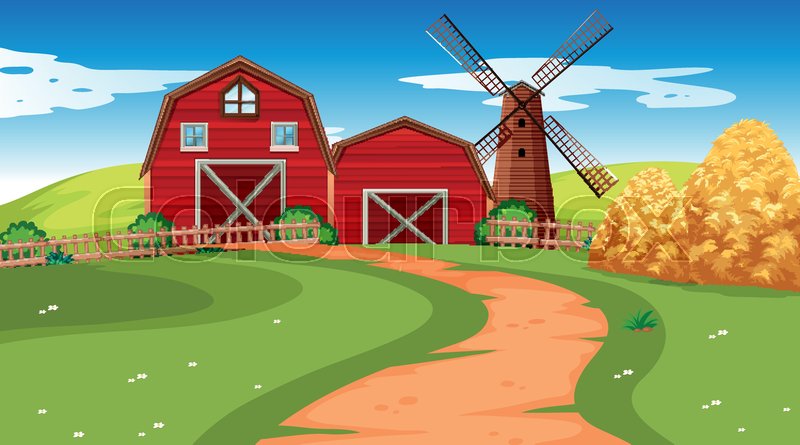 flux biota.: Farm Scene. - Clip Art Library