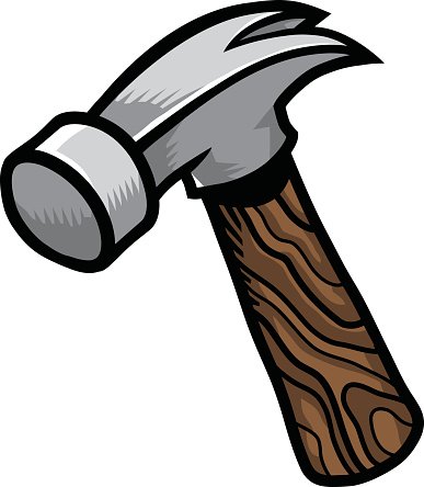 Ball Peen Hammer Silhouette Icon Stock Illustration - Illustration ...