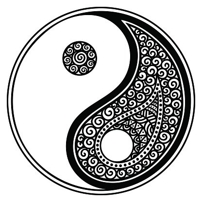 yin yang clipart