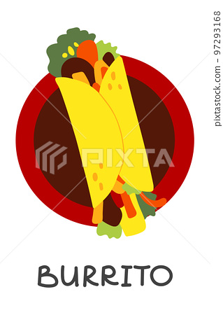 Bean Burrito Picture for Classroom / Therapy Use - Great Bean 