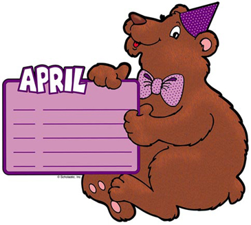 april birthday clipart