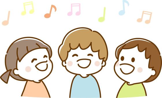 Cute Girl Kid Singing Song Vector Royalty Free SVG, Cliparts 