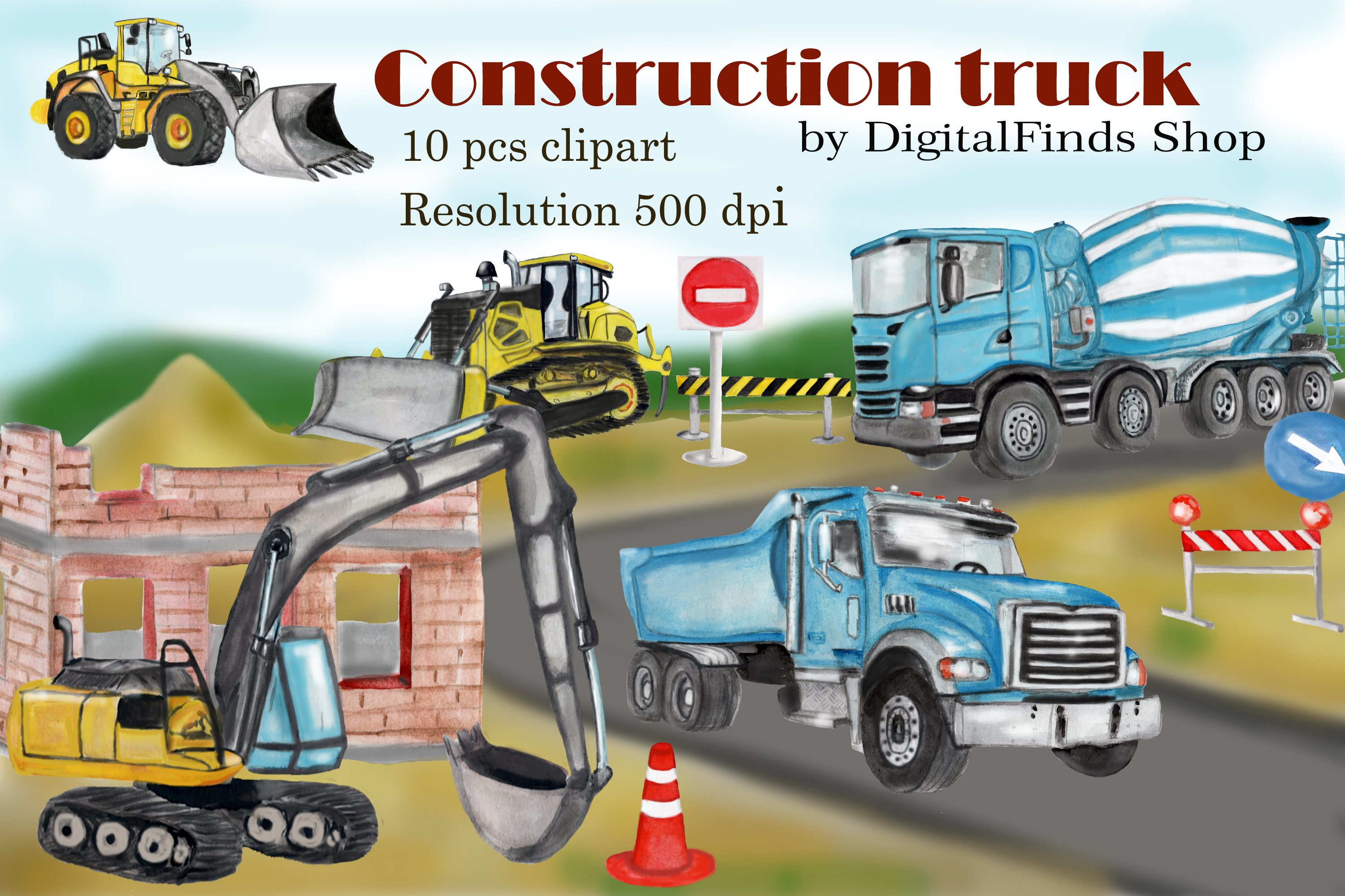clipart dump truck