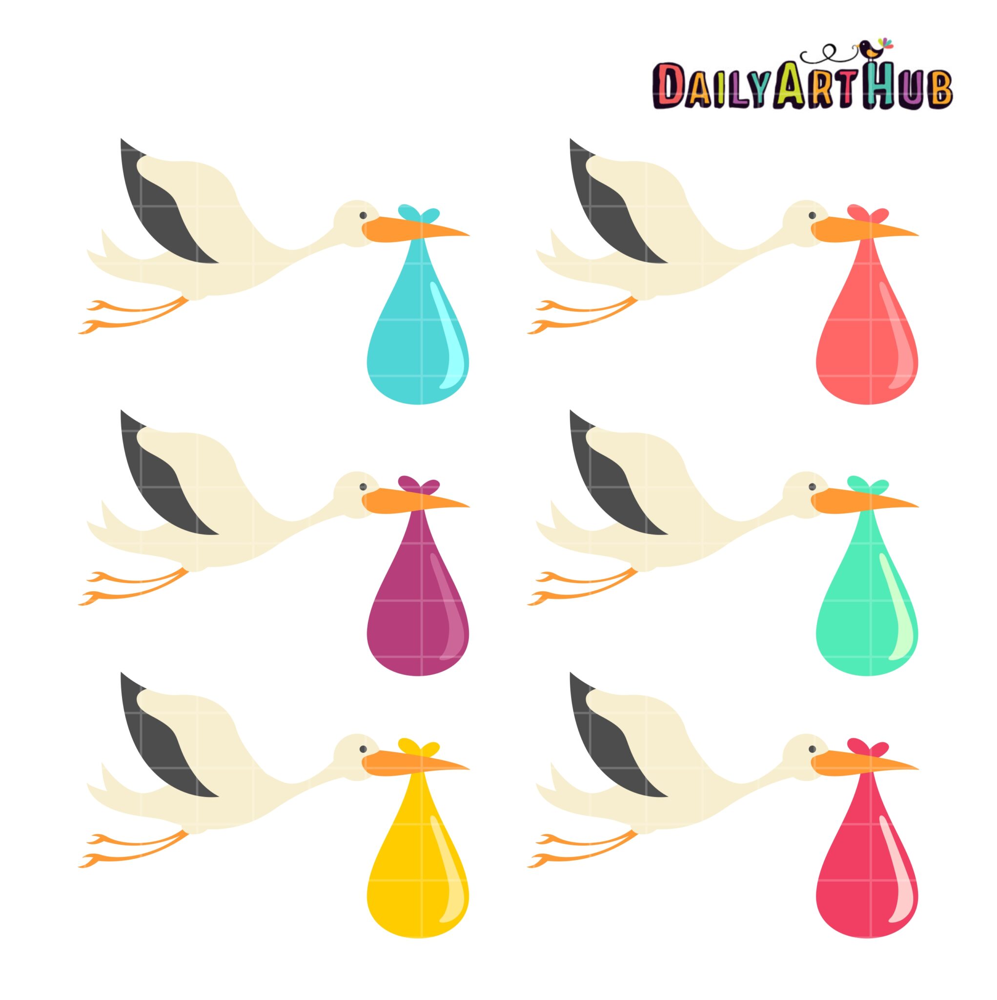 Stork Clipart Vector Images (over 200)