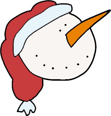 carrot nose clipart