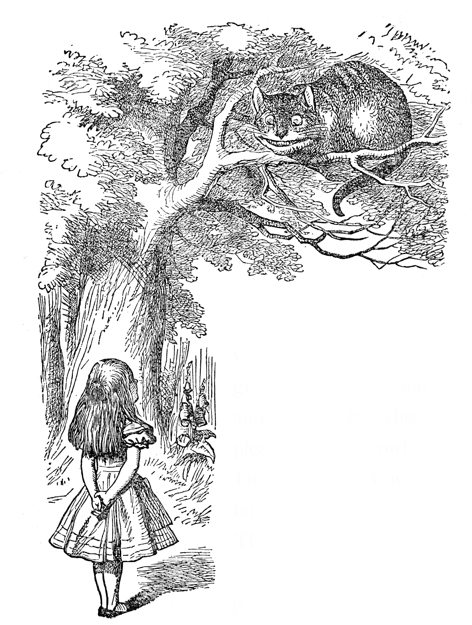 alice in wonderland dress clipart