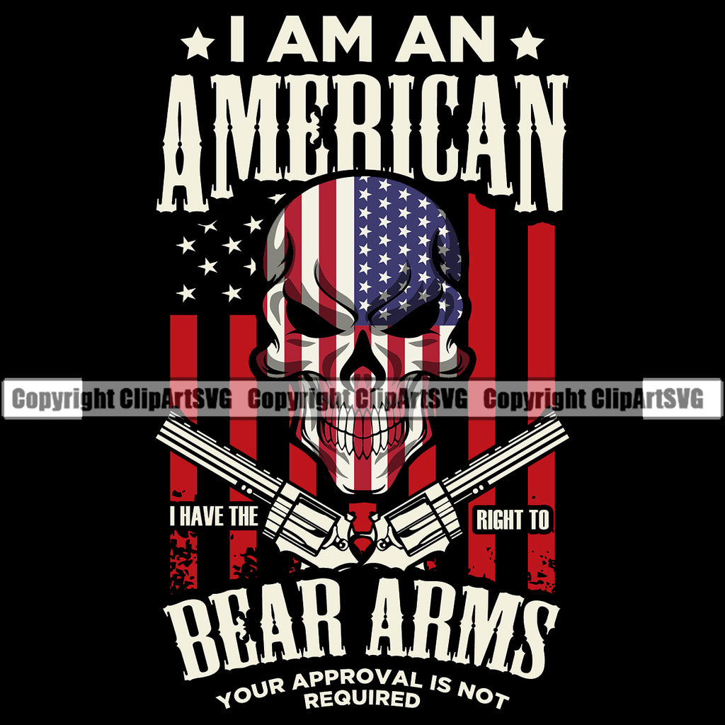 Right To Bear Arms Second Amendment Logo Vinyl Decal Sticker - Clip Art ...