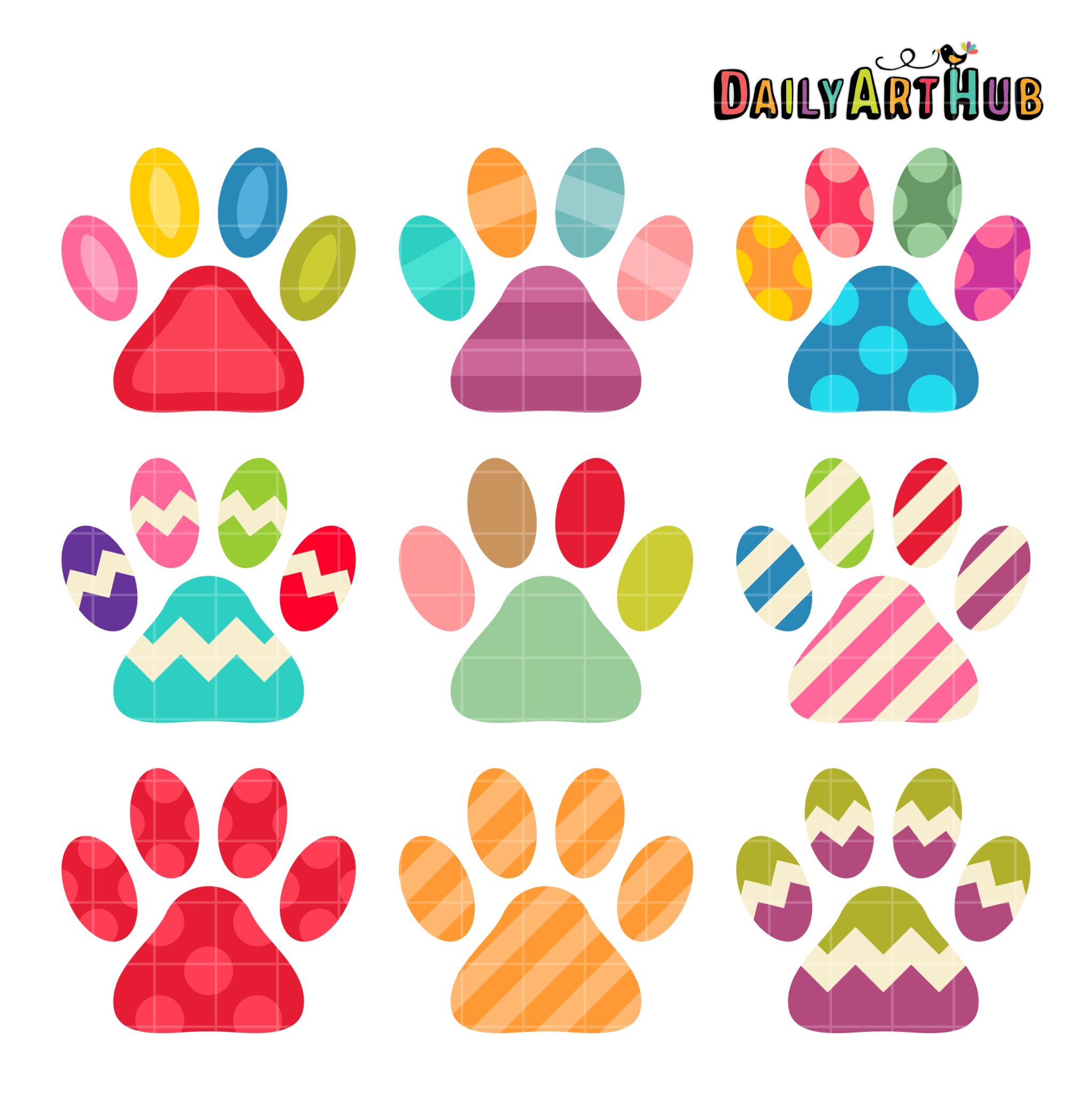 Dog And Cat Paw Print Stock Illustration - Download Image Now