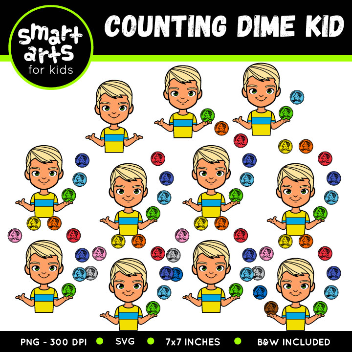 In this picture, there are three dimes, per dime has ten cents 