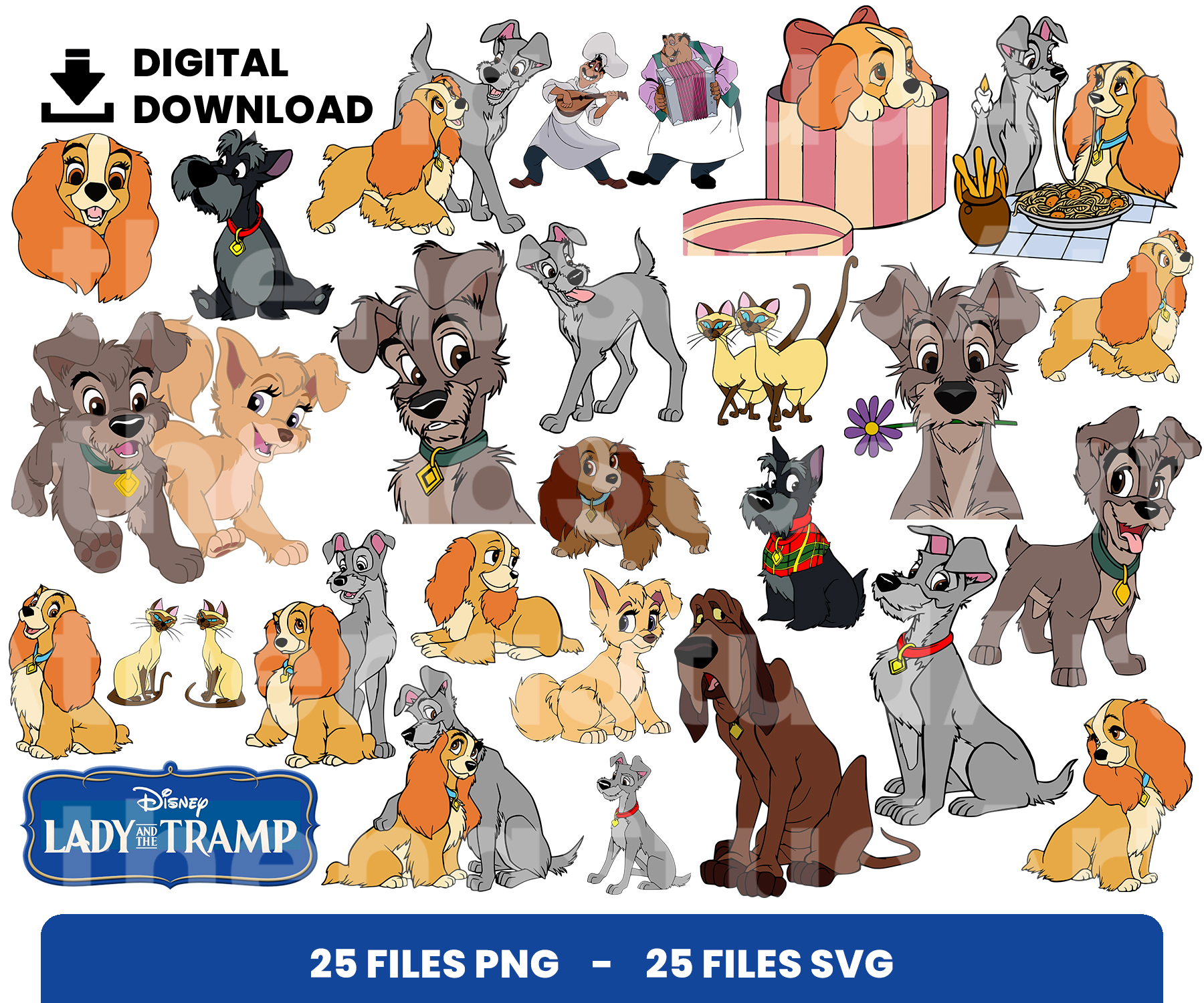 Images of Disney's Lady and the Tramp page 2 - Disney Clip Art Galore
