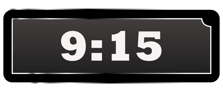 digital clock clipart