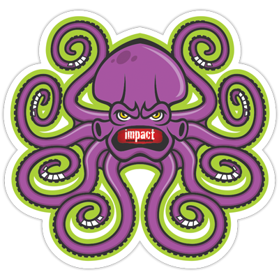 purple octopus clipart