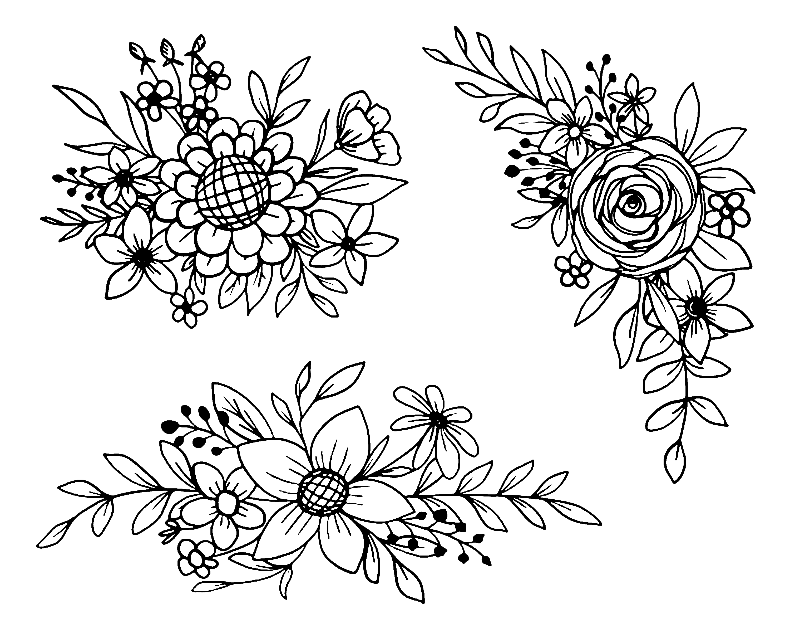 Flower Clipart Png Outline Flower Clipart Png Outline