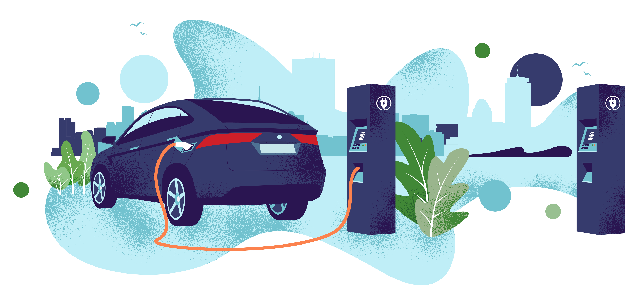 electric car clipart