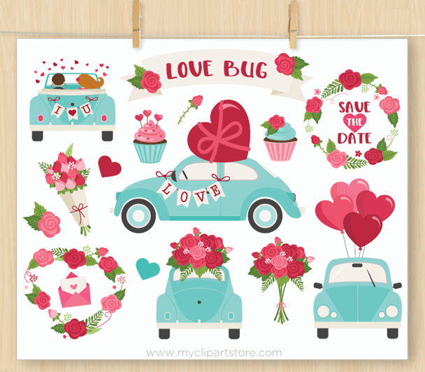 Love bug car clipart - Clip Art Library