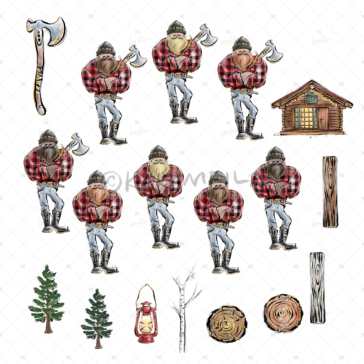 black-and-white-color-lumberjack-man-standing-and-crossed-axe-design