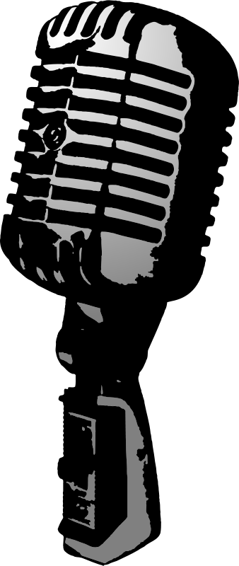 vintage microphone clipart