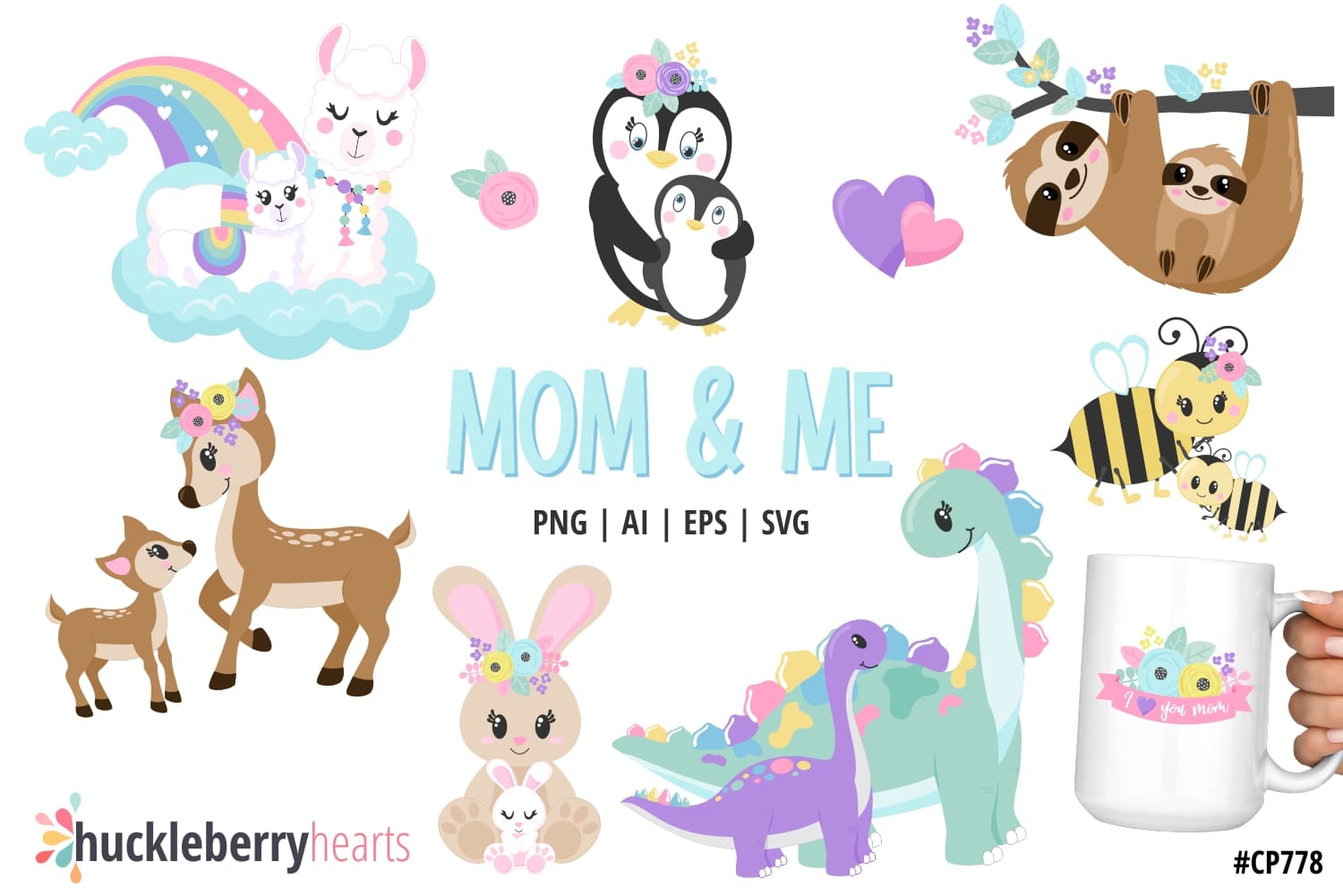 mommy and me clipart