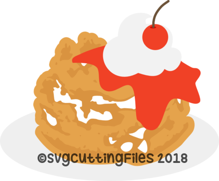 funnel cake clipart