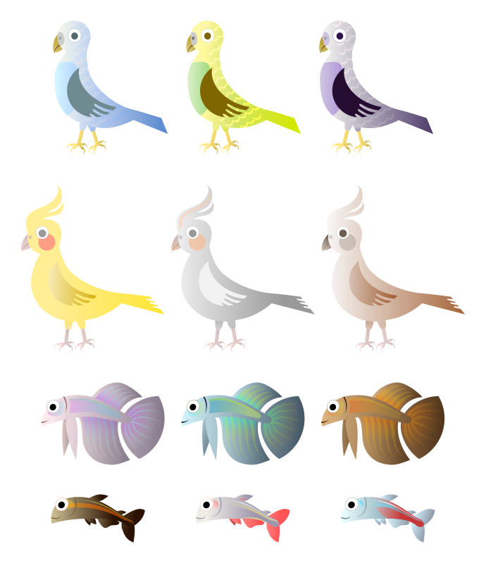 simple bird clipart