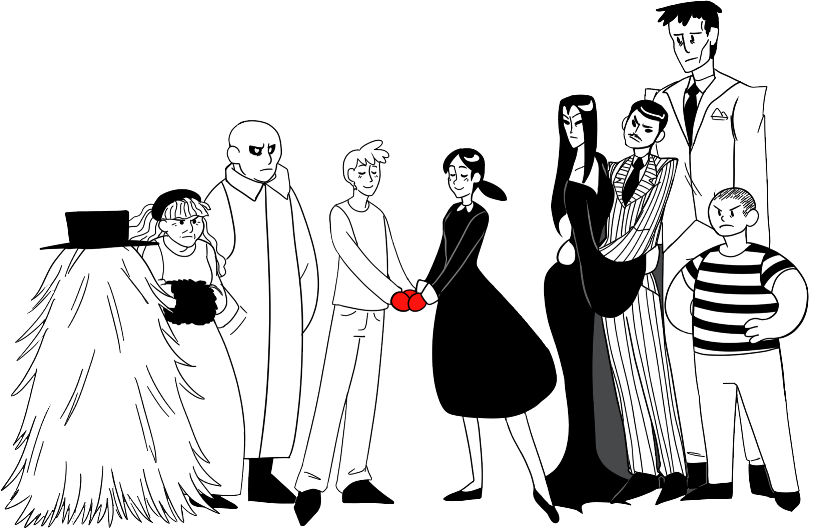 The Addams Family Gomez And Thing Cursor – Custom Cursor - Clip Art Library