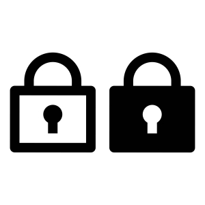 Simple Lock Collection Clip Art Set - Clip Art Library