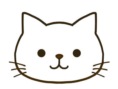 Free Vector | Cat in doodle simple style