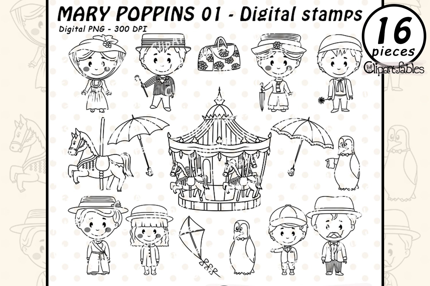 mary poppins clipart