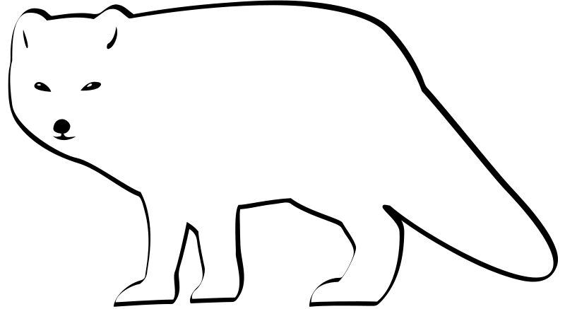 arctic fox clipart