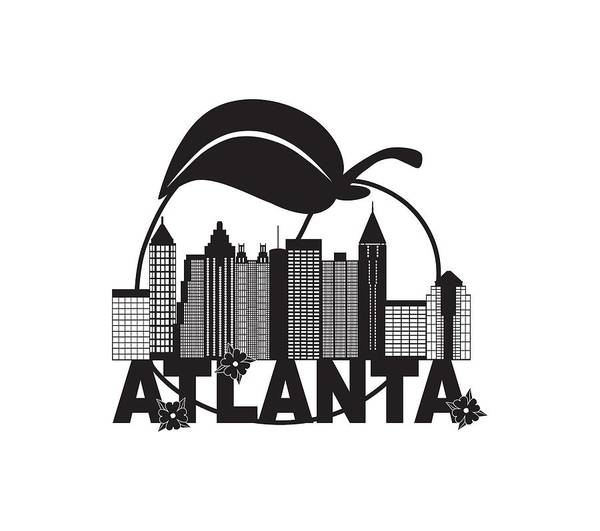 ATLANTA City Skyline Clipart-vector Clip Art Graphics-digital - Clip