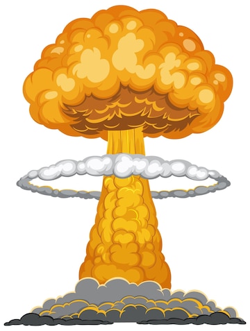 Atomic bomb mushroom cloud illustration Stock Vector Image & Art - Clip ...