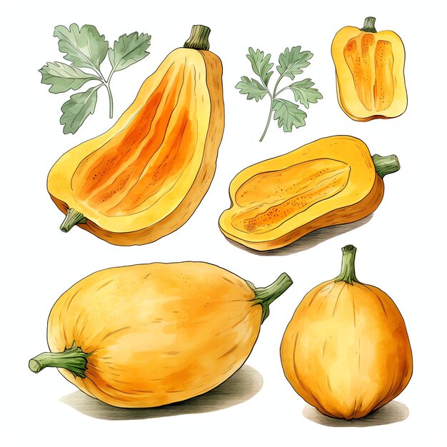 Squash Vine Stock Illustrations – 617 Squash Vine Stock 