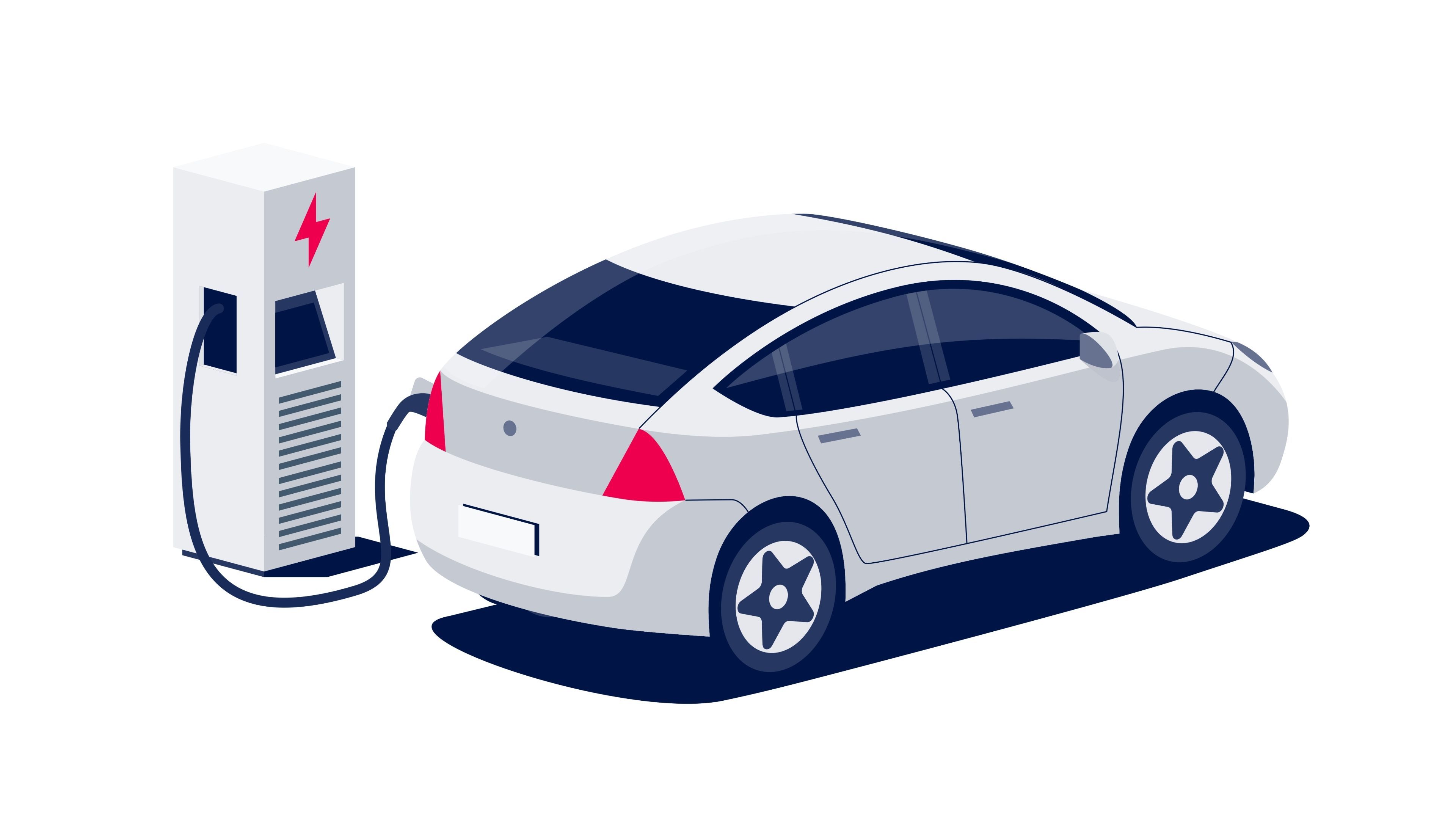 Electric Car Clipart Vector, Electric Car Flat Illustration Car - Clip ...