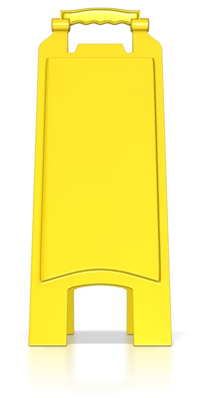wet floor sign clipart